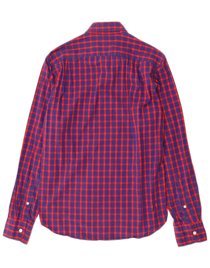 J. Crew muška tanka košulja, mali plavi karirani pamuk