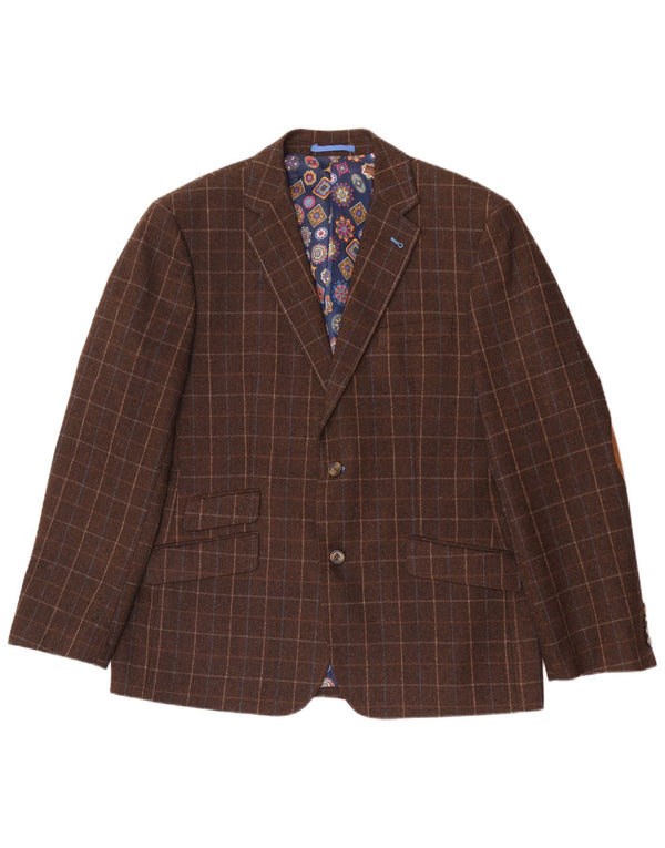 Harvey & Jones muška jakna regularnog kroja UK 46 3XL smeđa karirana