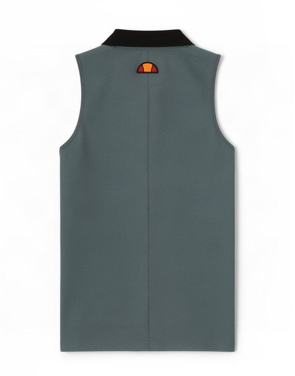 Ellesse ženska polo majica bez rukava UK 8 male plave pruge od poliestera