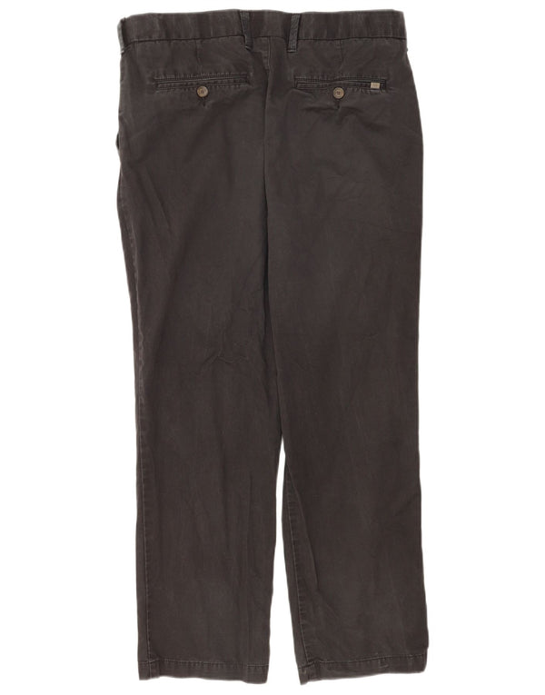 Marks & Spencer Mens Regular Chino Trousers W34 L29 Black Cotton
