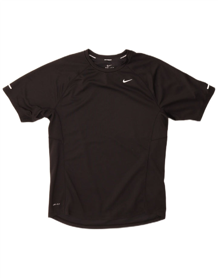Nike Dri Fit majica kratkih rukava srednji crni poliester