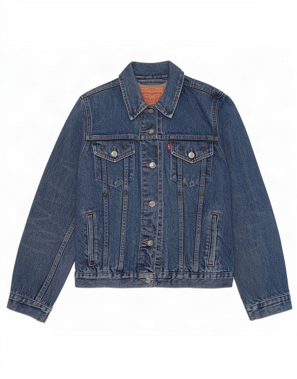 Levi's ženska traper jakna UK 14 Large Blue Cotton