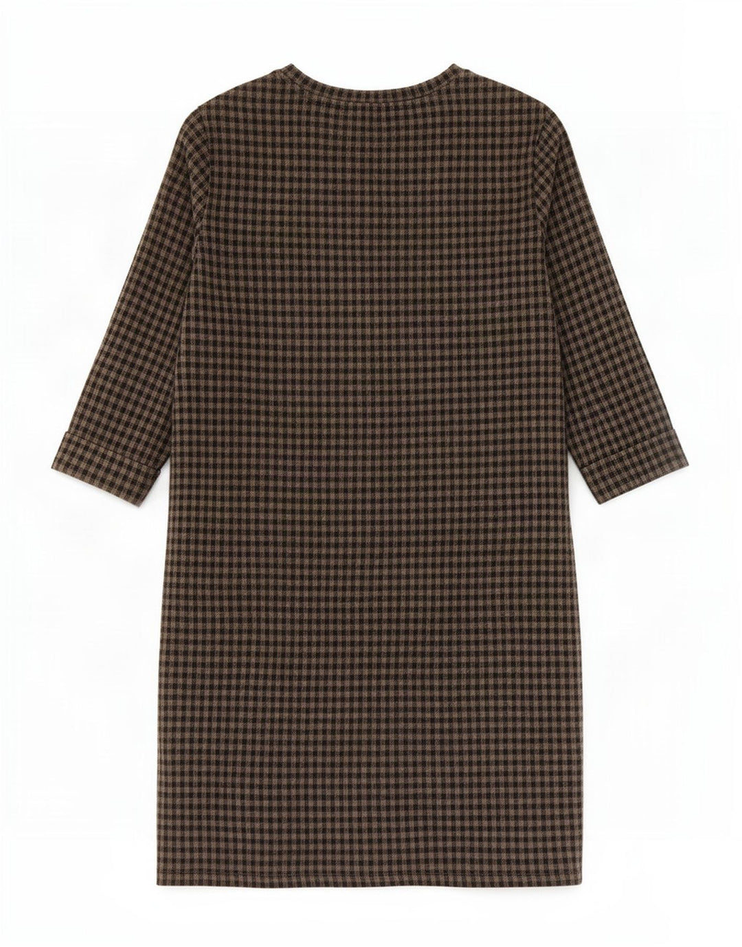 Marks & Spencer ženska duga haljina s 3/4 rukavima UK 10 Mala siva gingham