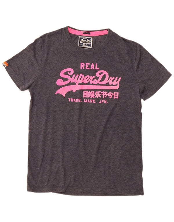 Superdry muška grafička majica kratkih rukava XL sivi pamuk