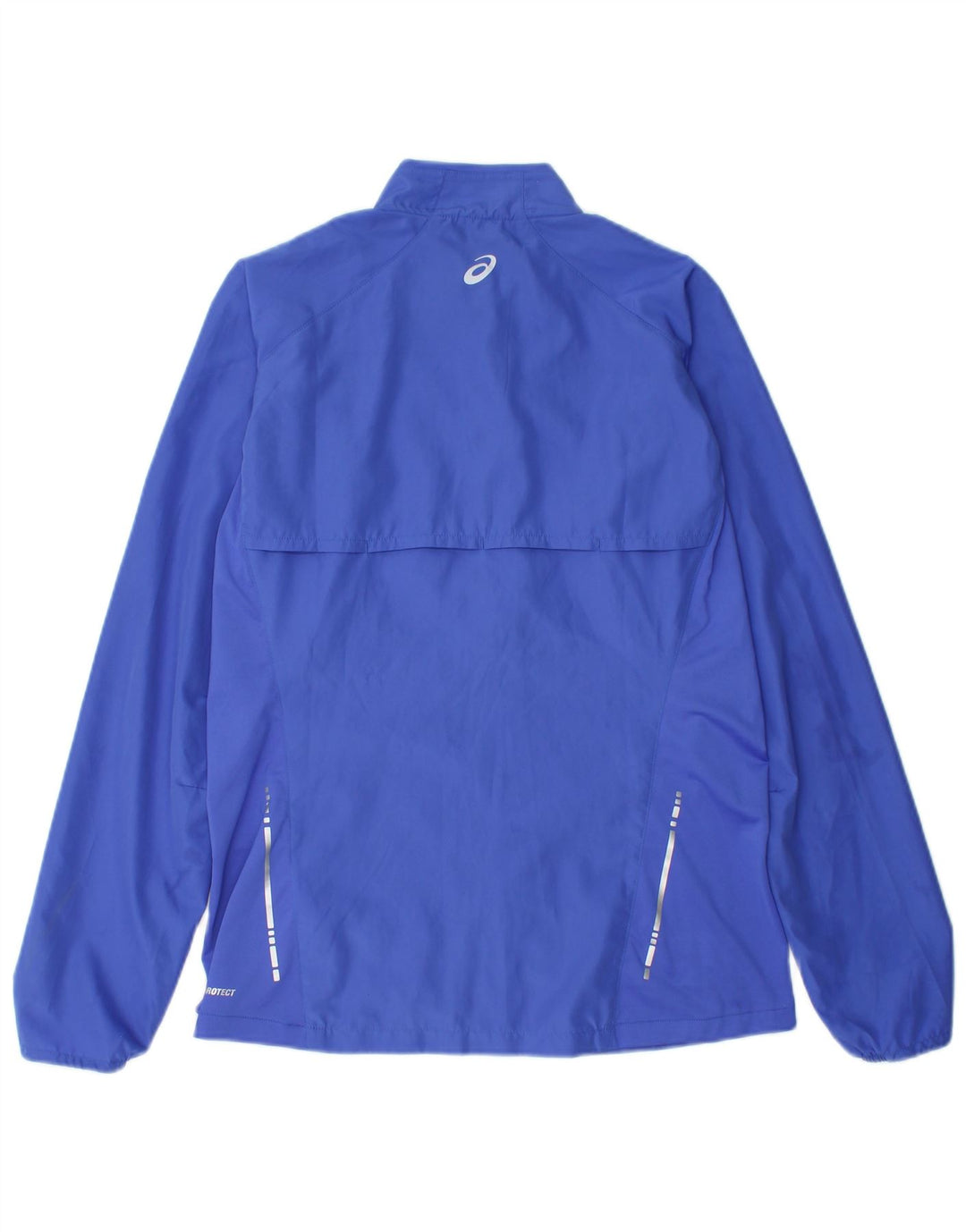 ASICS ženska gornja jakna za trenirku UK 12 srednje plavi poliester
