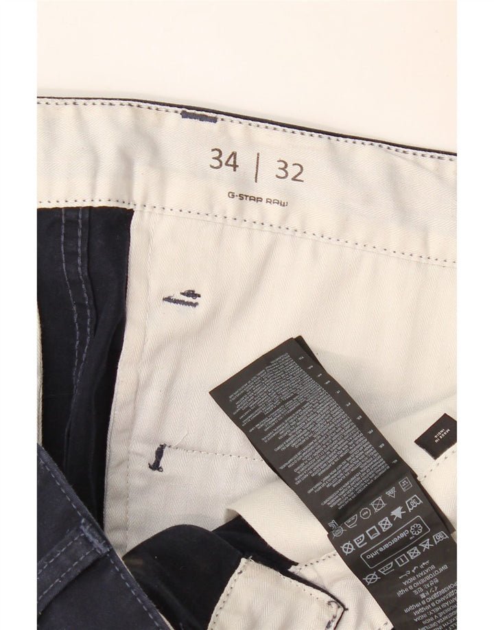 G-STAR muške uske chino hlače W34 L32 tamnoplavi pamuk