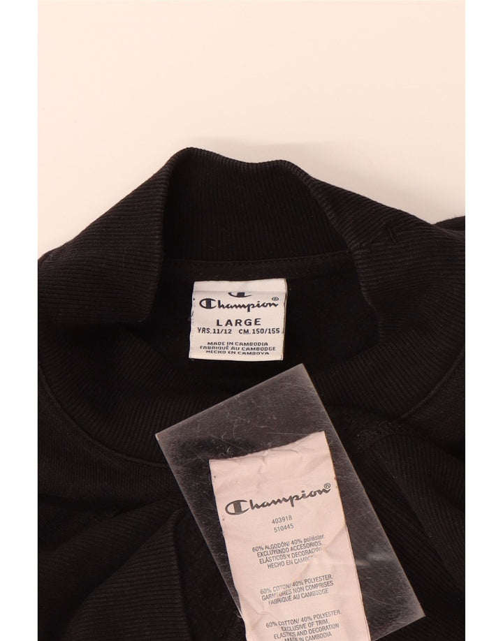 CHAMPION Veliki crni pamuk s motivom trenirke za djevojčice 11-12 godina