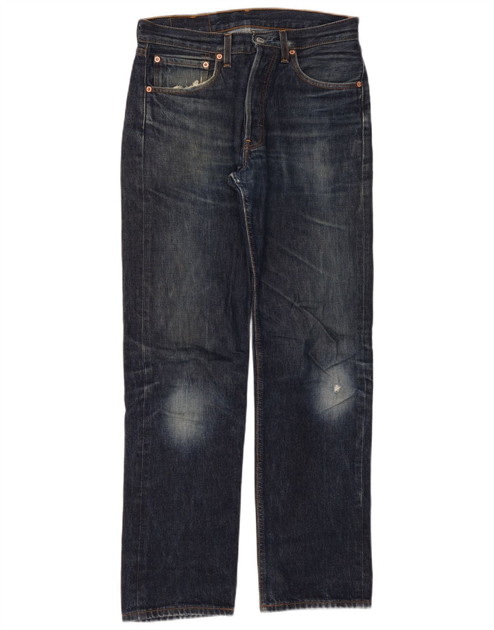 Levi's ženske 501 ravne traperice W31 L32 tamnoplave