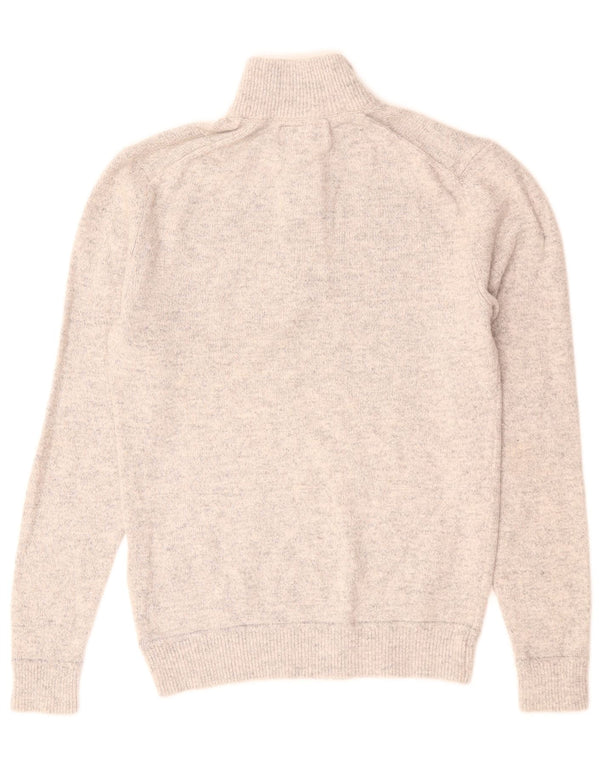 Superdry muški pulover s izrezom i malim sivim pamukom