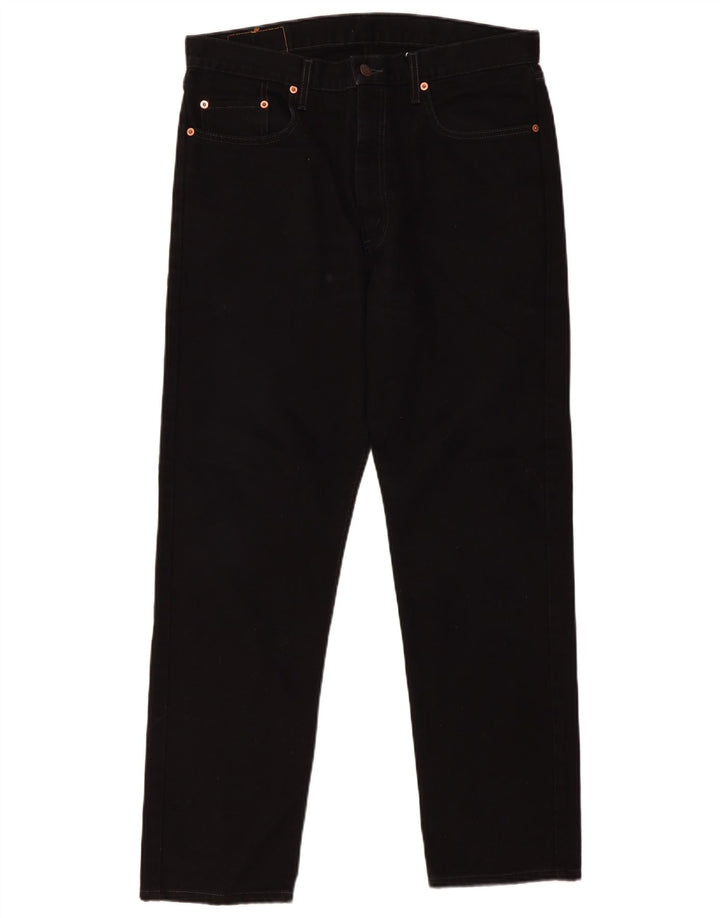 Levi's muške 615 ravne traperice W36 L30 crni pamuk
