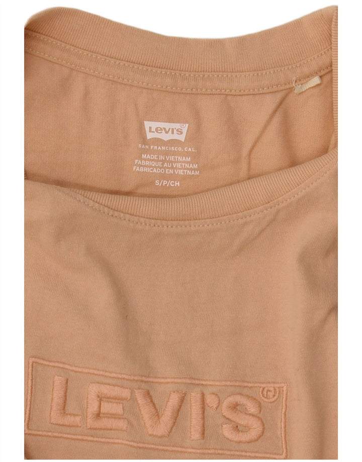 Levi's majica kratkih rukava velike veličine s grafičkim motivima, UK 10 Small Beige