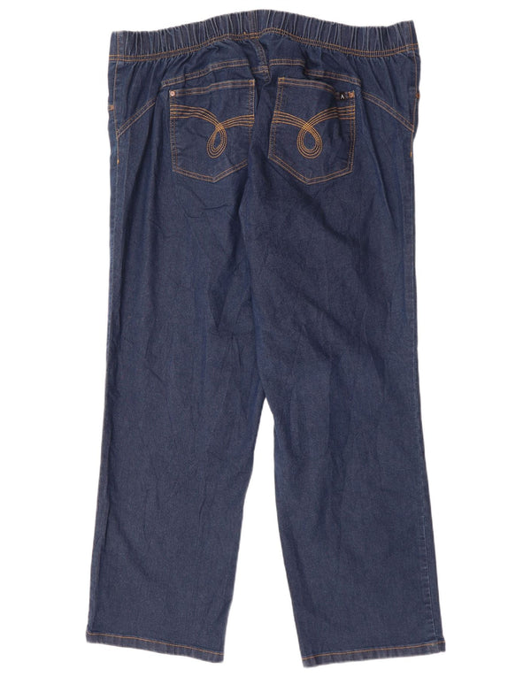 Marks & Spencer ženske ravne traperice Autograph UK 22 3XL W44 L29 tamnoplave