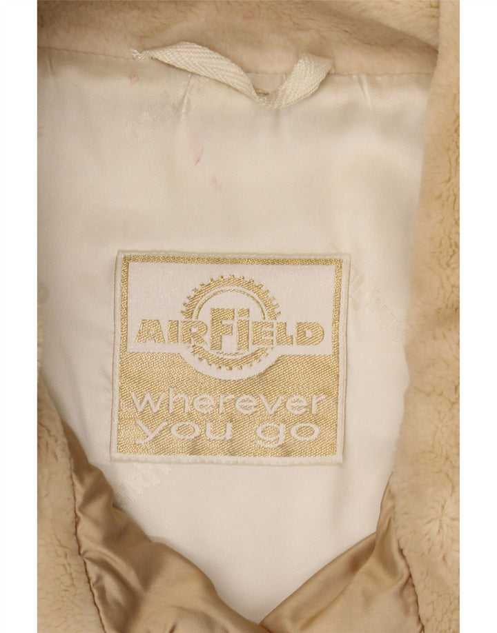 AIRFIELD Womens Quilted Jacket UK 22 3XL Beige Polyester Winter Vintage AIRFIELD and Second-Hand AIRFIELD from Messina Hembry 