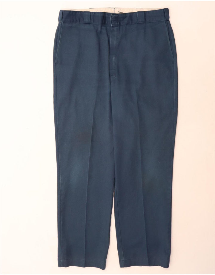 Dickies muške ravne chino hlače W40 L32 tamnoplavi poliester