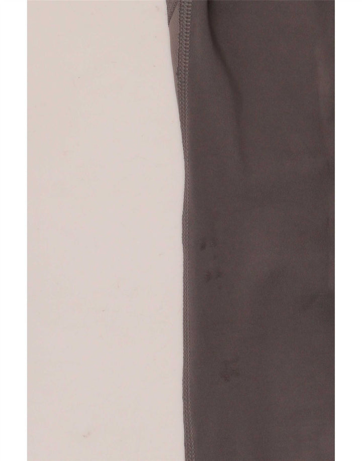 Nike Ženske Dri Fit Crop Leggings UK 12 Srednje sivi poliester