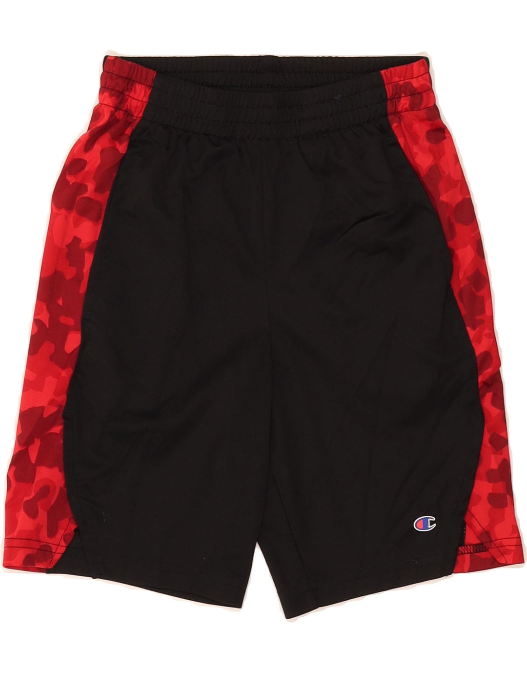CHAMPION Boys Sport Shorts 10-11 Years Black Camouflage Polyester Vintage Champion and Second-Hand Champion from Messina Hembry 