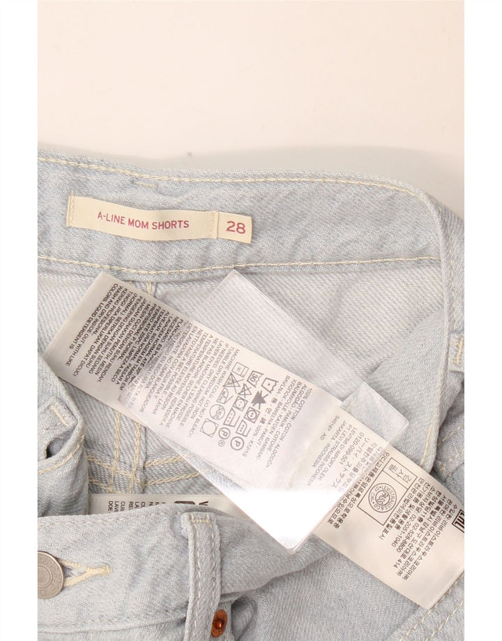 LEVI'S Ženske Mom traper kratke hlače W28 Srednje plavi pamuk