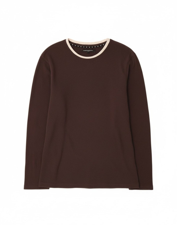 French Connection Muška majica dugih rukava Veliki sivi pamuk