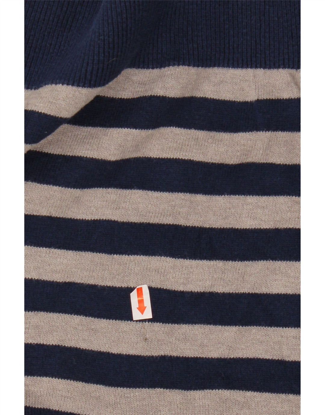 ADIDAS muški pulover s V-izrezom, mali tamnoplavi pamuk na pruge