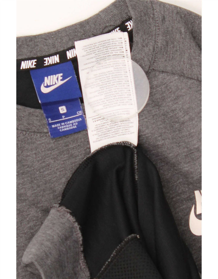 Nike muška majica s grafičkim motivima, mali sivi pamuk u blokovima boja