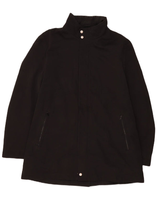 Muški kaput Hugo Boss EU 56 3XL crni poliester