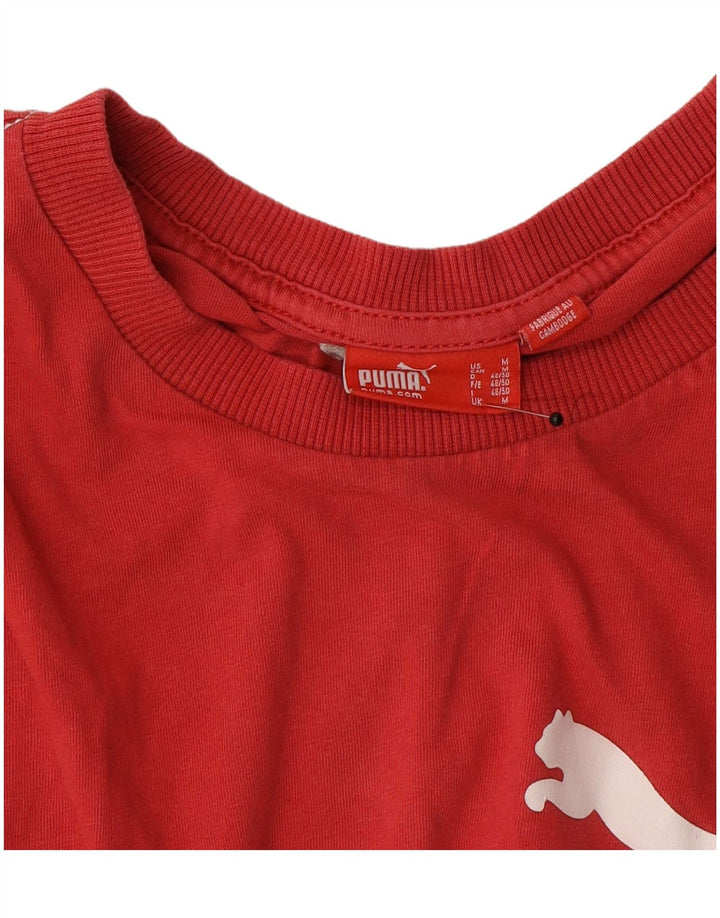 Puma muška grafička majica srednje crvene boje