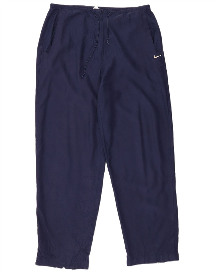 NIKE Ženske sužene ležerne hlače US 12/14 Large W32 L30 tamnoplave