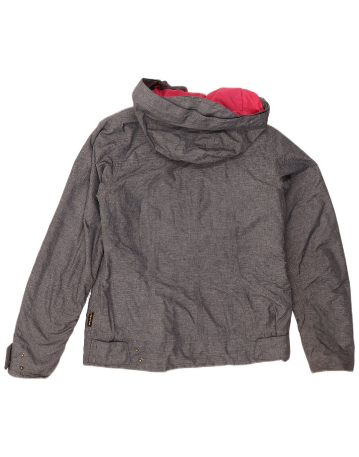 Jack Wolfskin ženska jakna s kapuljačom UK 10 Mala siva poliester