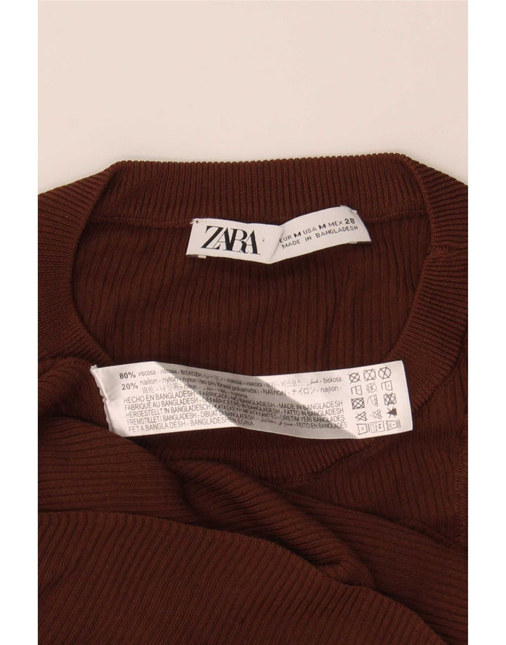 Zara ženski prsluk UK 12 Srednje smeđa viskoza