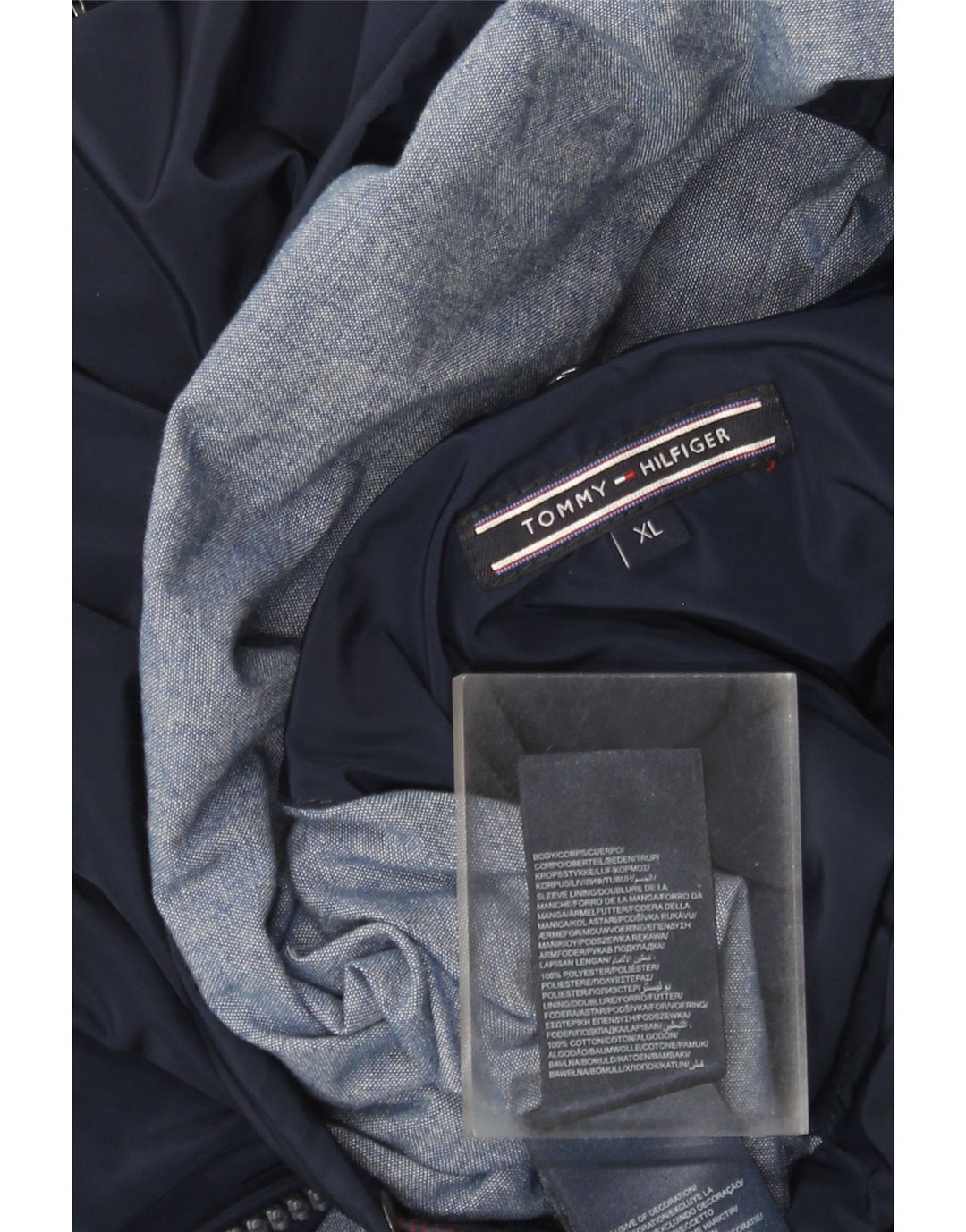 Tommy Hilfiger muška vjetrovka jakna UK 42 XL tamnoplava poliester