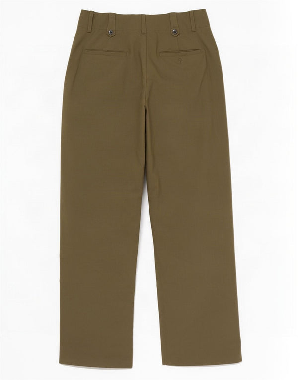 Zara ženske chino hlače sa širokim nogavicama visokog struka XS W24 L28 kaki poliester