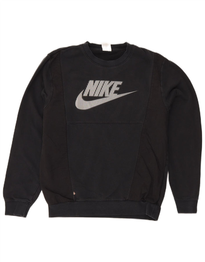 Nike muška majica s grafičkim motivima, mali crni pamuk u blokovima boja