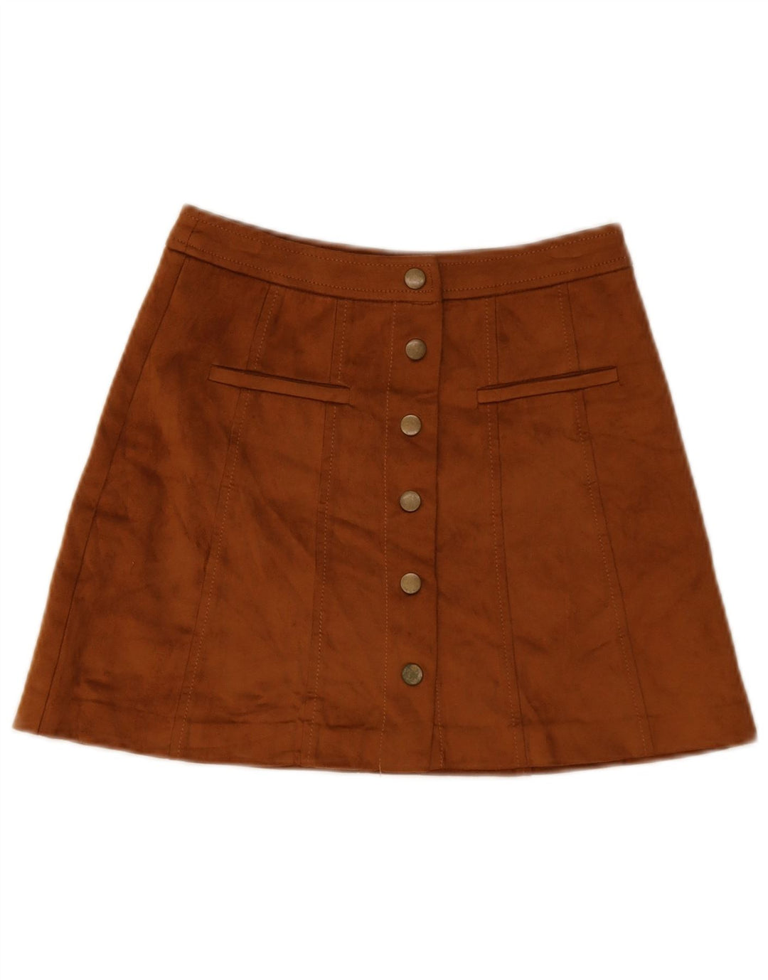 Zara ženska Trafaluc mini suknja XS W24 smeđi poliester