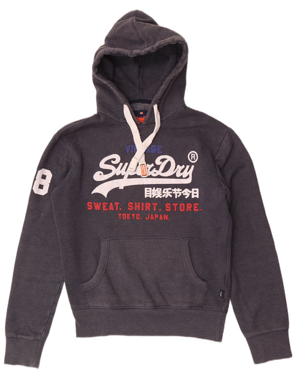 Superdry muški džemper s kapuljačom s kapuljačom, mali tamnoplavi pamuk