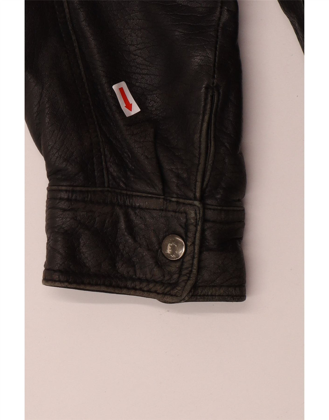 VINTAGE muška kožna jakna UK 40 velika crna koža