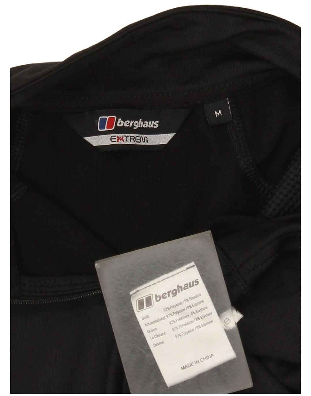 Berghaus muška pulover trenirka s patentnim izrezom Srednji crni poliester