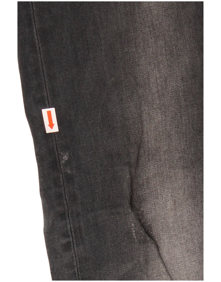 Superdry ženske uske traperice s oštećenjem W30 L32 crni pamuk