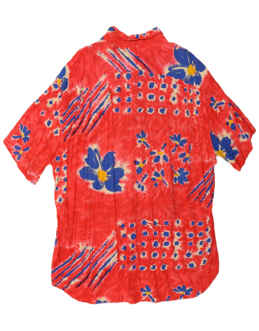 JAMS WORLD Muška košulja kratkih rukava XL crvena cvjetna svila