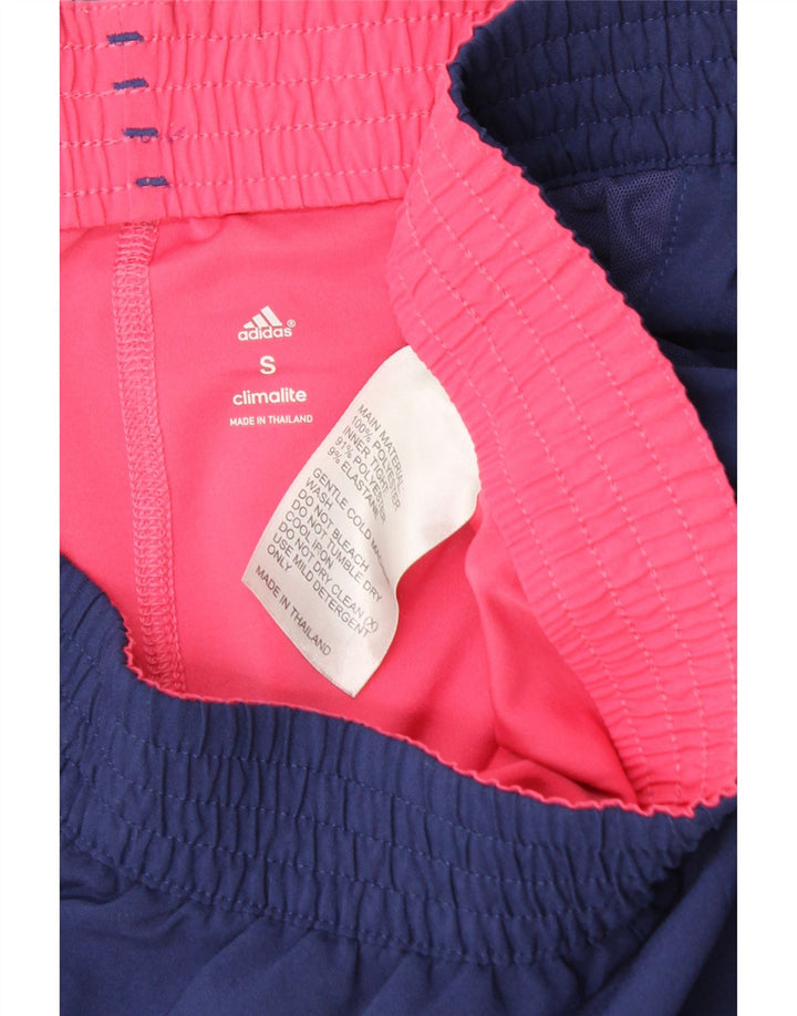 Adidas ženske sportske kratke hlače Climalite UK 10 Mali plavi poliester