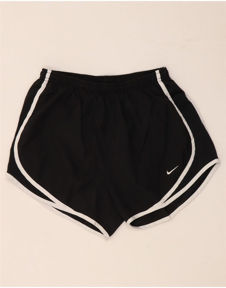 NIKE Ženske Dri Fit Sportske Kratke Hlače UK 8 Mali crni poliester