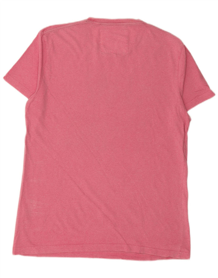 JACK WILLS Muška majica kratkih rukava s grafičkim motivima, mali, ružičasti pamuk