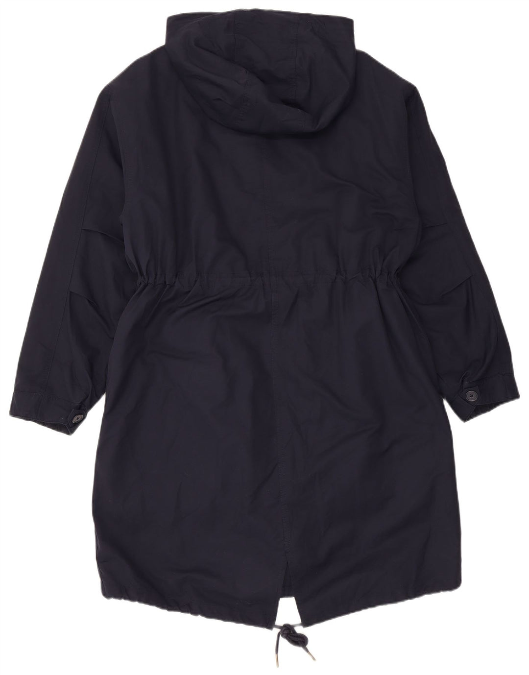 Marks & Spencer ženska parka jakna s kapuljačom UK 12 Medium tamnoplavi poliester