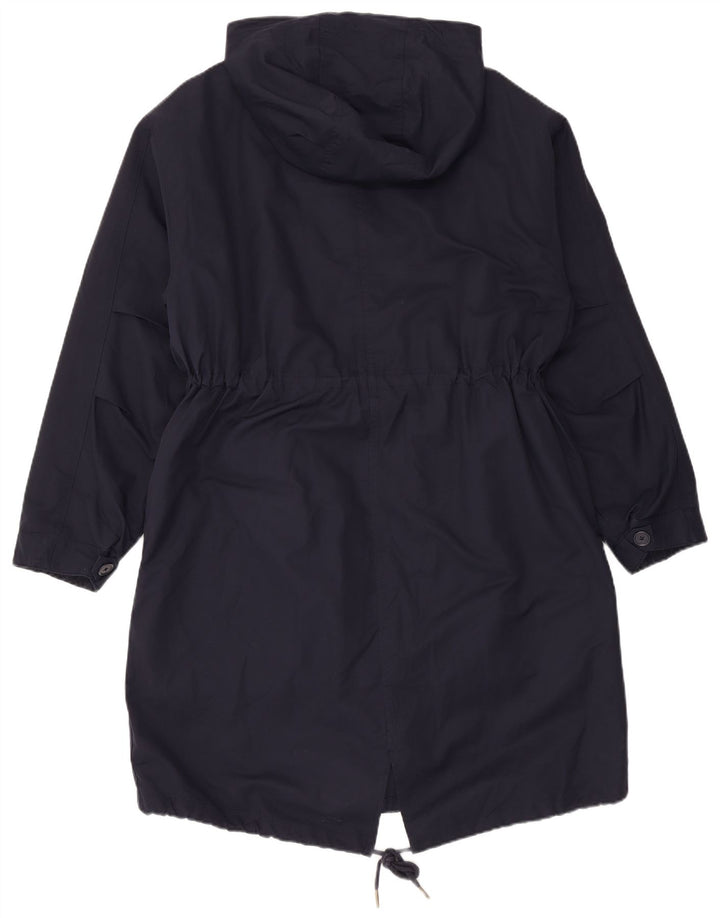 Marks & Spencer ženska parka jakna s kapuljačom UK 12 Medium tamnoplavi poliester
