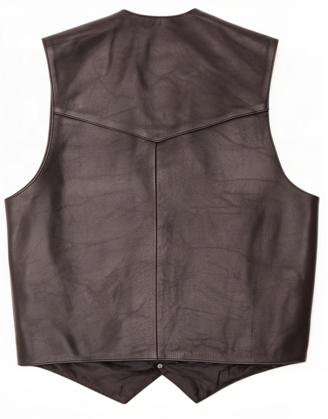 Vintage muški kožni prsluk 2XL crni