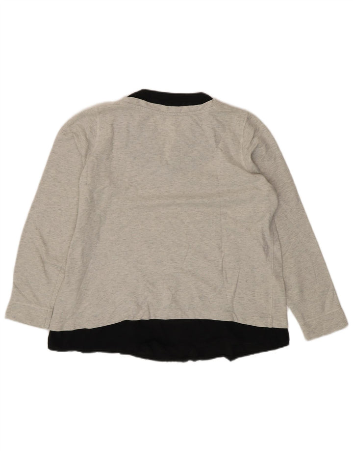 Marks & Spencer Ženska majica s kratkim rukavima UK 16 Large Gray Colourblock