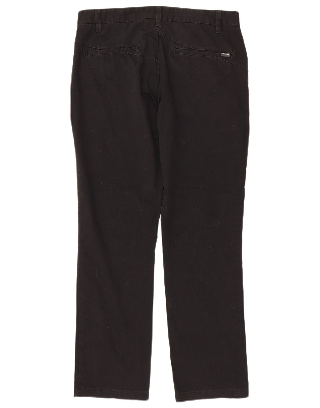 Volcom muške ravne chino hlače W32 L30 crni pamuk