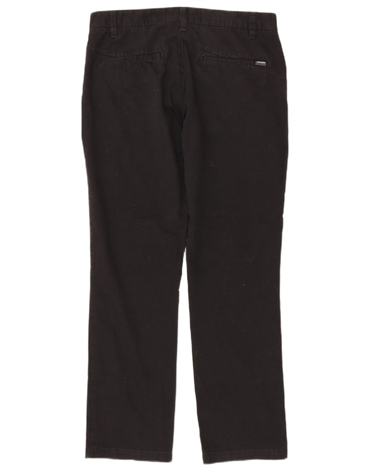 Volcom muške ravne chino hlače W32 L30 crni pamuk