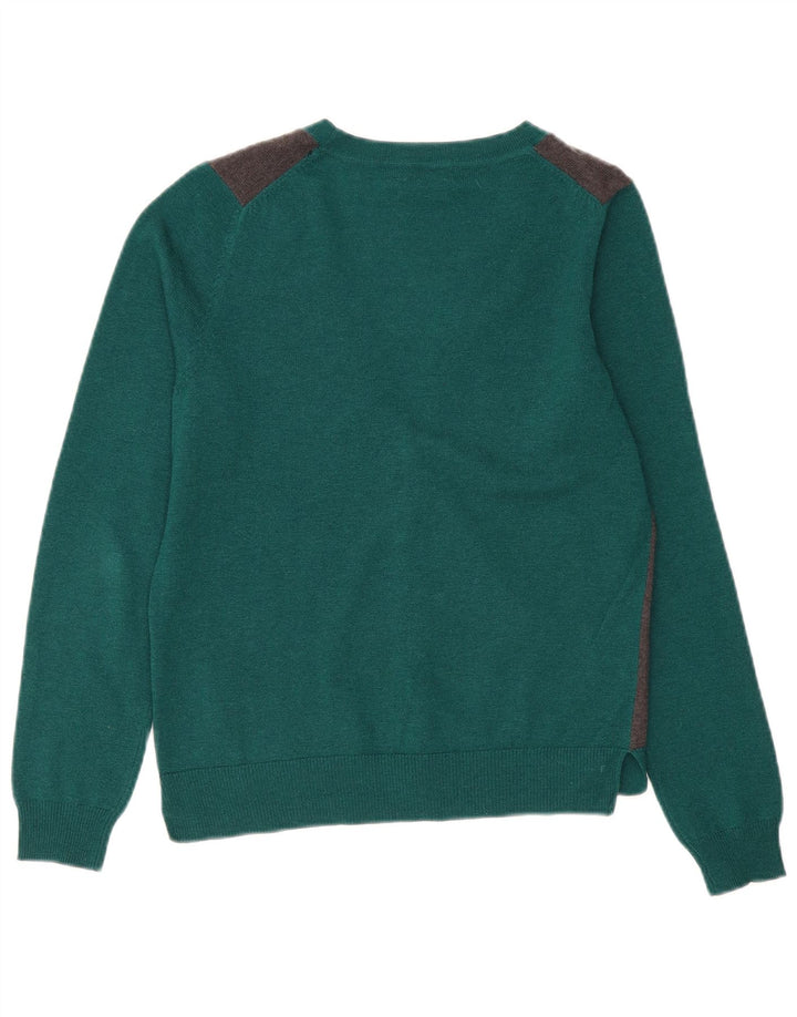 Massimo Dutti ženski kardigan pulover UK 14 Srednje zelena vuna