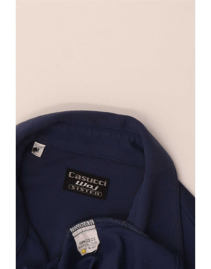 Casucci ženska košulja bluza UK 12 Srednji tamnoplavi najlon