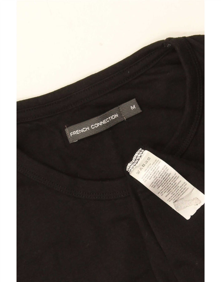 French Connection Muška majica kratkih rukava Medium Black Cotton